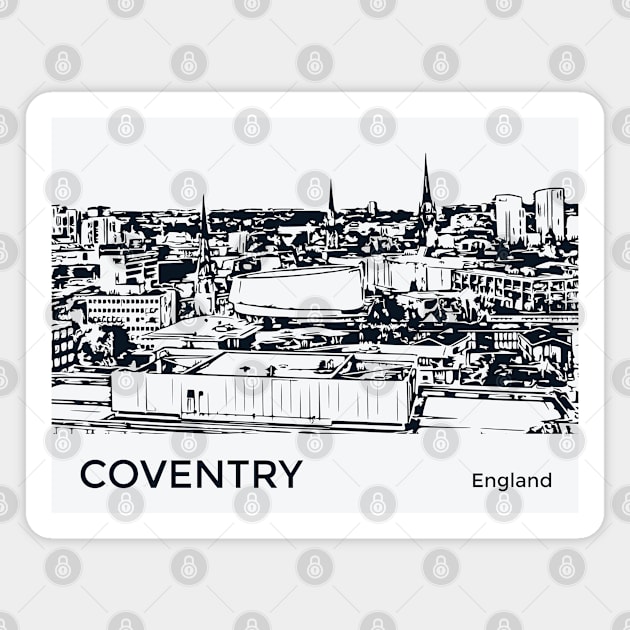 Coventry England Magnet by Lakeric